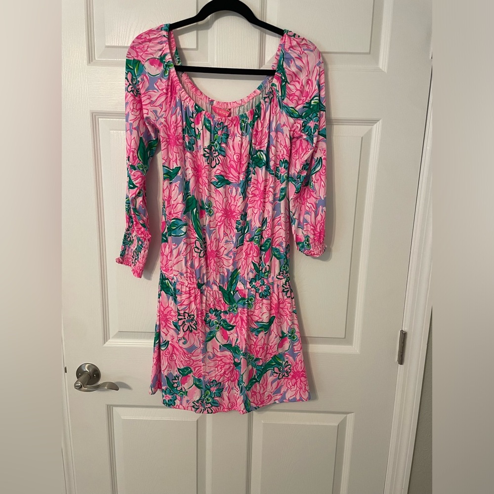 Lilly Pulitzer Cyla Off the Shoulder Skort Romper
